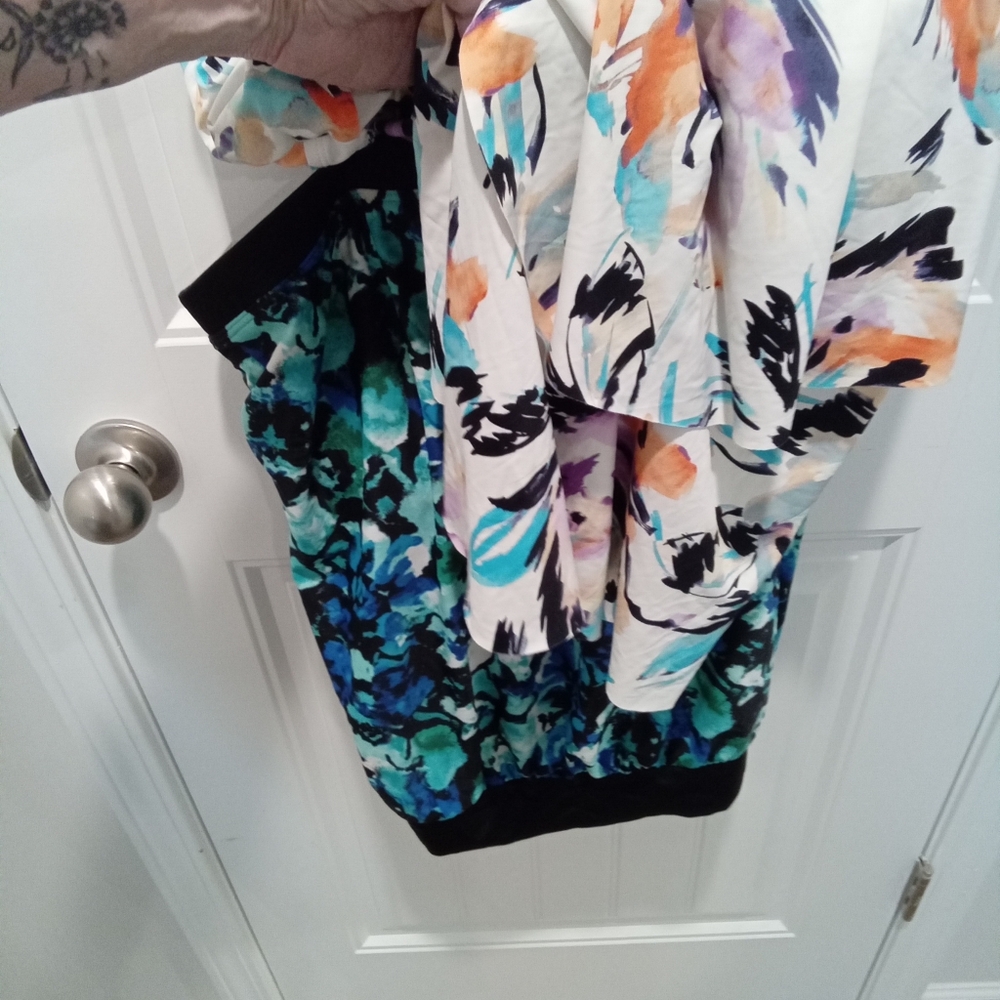 Merona 20W Floral Print Tankini & Liz Claiborne Floral Tankini